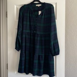 Loft patterned shift dress